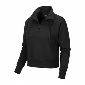 Old Navy Women’s Collar Sweatshirt Black Size Large